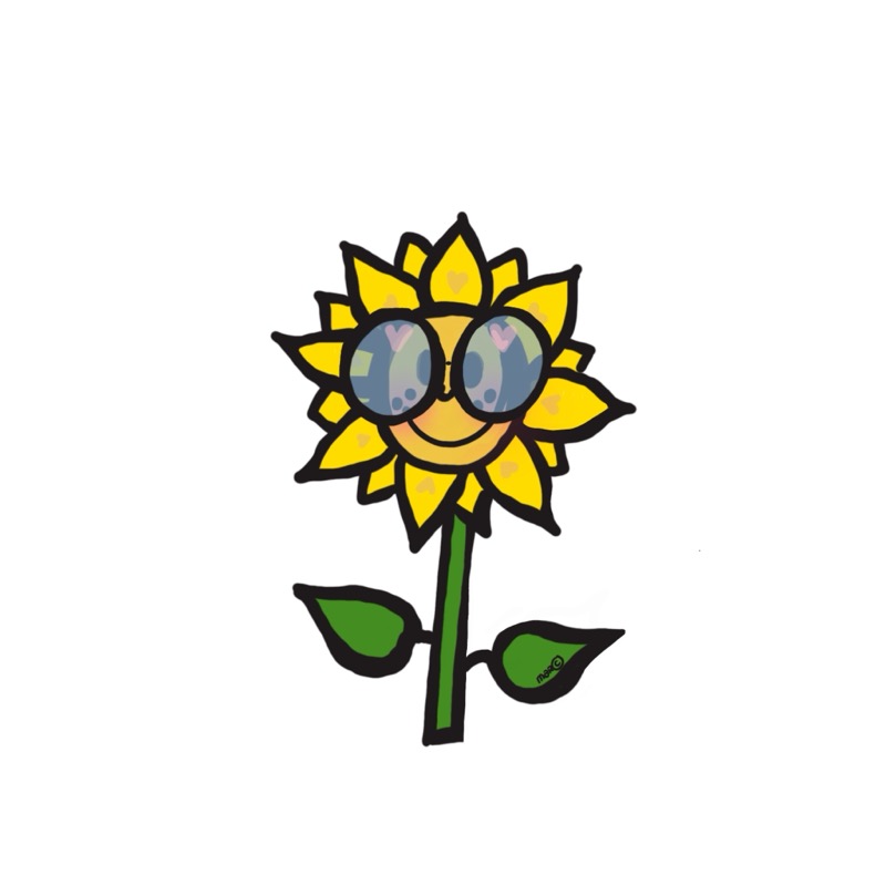 Handgetekende bloemenillustratie door Marretjes